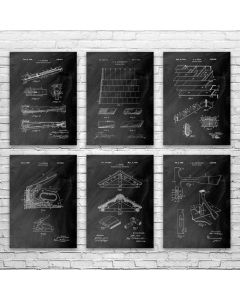 Roofing Patent Posters Set of 6