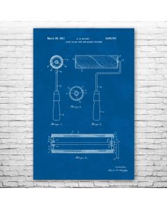 Paint Roller Patent Print Poster