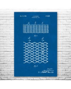 Expanded Metal Patent Print Poster