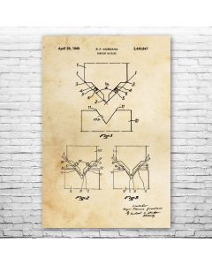 Sheet Metal Bending Patent Print Poster