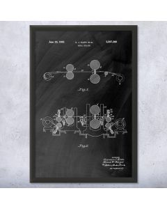 Metal Rolling Machine Patent Framed Print