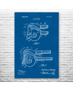 Hand Metal Punch Patent Print Poster