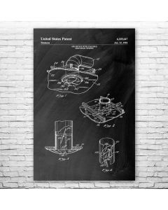 Ceiling Air Vent Patent Print Poster