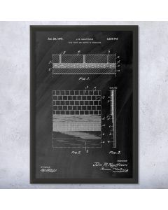 Tile Flooring Patent Framed Print