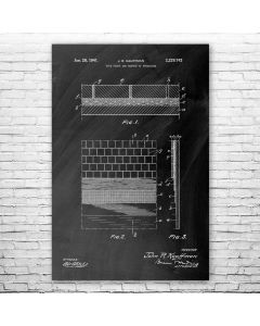 Tile Flooring Patent Print Poster