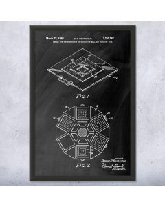 Decorative Tile Patent Framed Print
