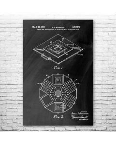 Decorative Tile Patent Print Poster