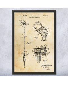 Pole Chainsaw Patent Framed Print