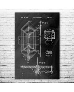 Bread Slicing Machine Patent Print Poster