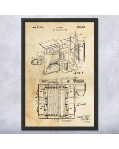 Dry Cleaning Patent Framed Print