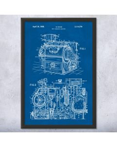 Dry Cleaning Machine Patent Framed Print