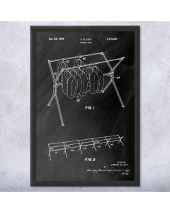 Garment Rack Patent Framed Print