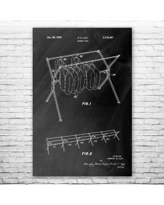 Garment Rack Patent Print Poster