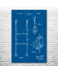 Rope Ladder Patent Print Poster