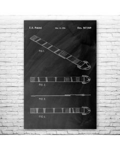Fall Protection Strap Patent Print Poster