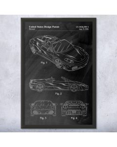 F430 Spider Patent Framed Print