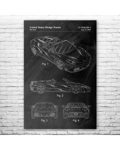 F430 Spider Patent Print Poster