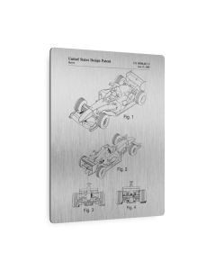 F1 Race Car Patent Metal Print