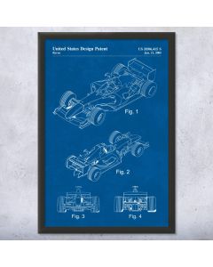 F1 Race Car Patent Framed Print