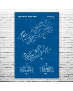F1 Race Car Patent Print Poster