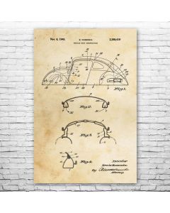 Bug Car Patent Print Poster