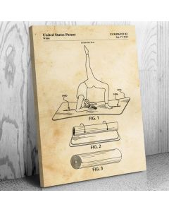 Yoga Mat Patent Canvas Print