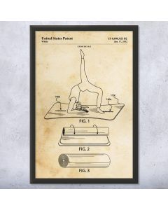Yoga Mat Patent Framed Print