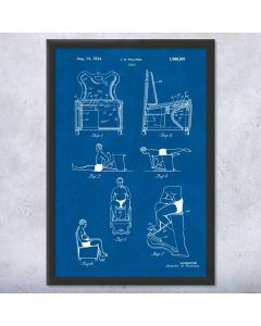 Pilates Chair Patent Framed Print