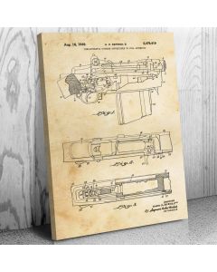 M14 Rifle Patent Canvas Print