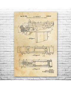 M14 Rifle Patent Print Poster