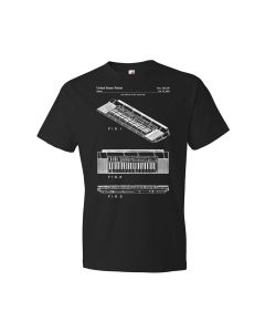 Electric Keyboard Patent T-Shirt