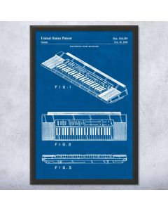 Electric Keyboard Patent Framed Print