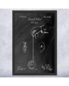 Yoyo Whirligig Patent Framed Print