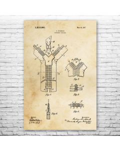 Zipper Patent Print Poster