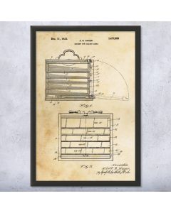 Mahjong Box Patent Framed Print