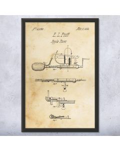 Apple Peeler Patent Framed Print