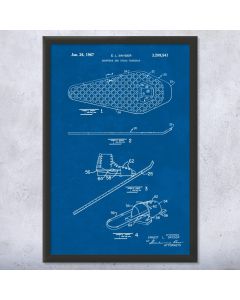 Snow Shoe Patent Framed Print