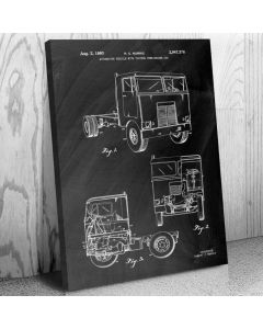 Cabover Truck Patent Canvas Print
