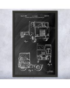 Cabover Truck Patent Framed Print