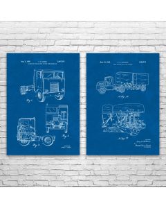 Trucking Patent Prints Set of 2