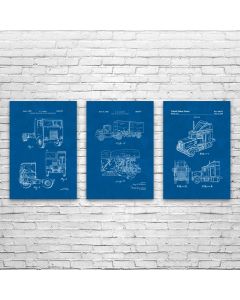 Trucking Patent Posters Set of 3