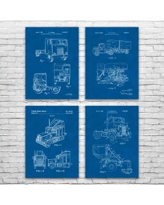 Trucking Patent Prints Set of 4