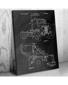 1950s Cabover Truck Patent Canvas Print