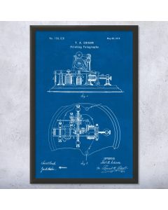 Edison Telegraph Patent Framed Print