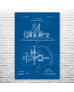 Edison Telegraph Patent Print Poster
