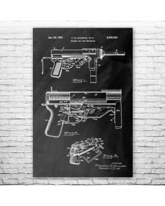 Grease Gun Patent Print Poster