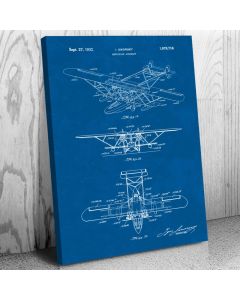 Sea Plane Patent Canvas Print