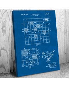 Scrabble Patent Canvas Print