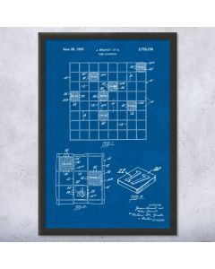 Scrabble Patent Framed Print