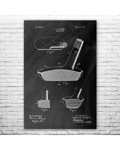 Golf Putter Patent Print Poster